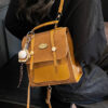 Brown baseball keychain