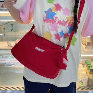 Fashionable Large Capacity Shoulder Casual Work Crossbody Bag, Niche Design, Nylon Cloth Bag