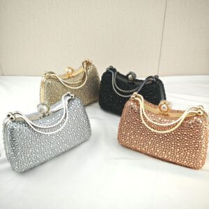 2026 New Studded Full Diamond Dinner European And American Dress Bag, High-end Socialite Party Handbag