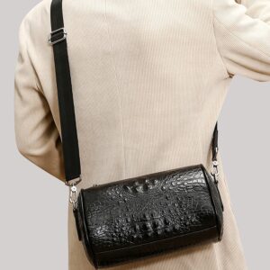 Men’s Fashion Business Handbag Crocodile Pattern Shoulder Briefcase Computer Gift Crossbody Bag