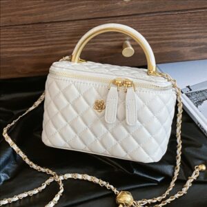 Bags Retro Hand Held Fashion Bucket Women’s New Style Diamond Chain Shoulder Versatile Crossbody Bag