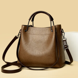Women’s handbag retro fashion bucket versatile commuter large capacity shoulder messenger bag