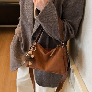 New Style Women’s Crossbody Versatile And Simple Handb, Shoulder B, Fashionable Retro Casual Commuter Small Square