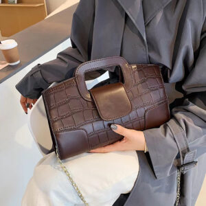 2026 Spring And Summer Clutch Women’s Shoulder Handbag Evening Crocodile Pattern Chain Bag