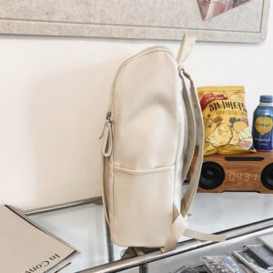 New Korean-style High Student Soft Leather Fashionable Versatile Large-capacity Laptop Backpack, School Bag Trend