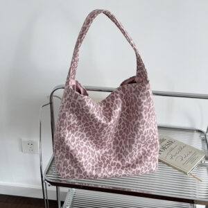 Women’s Stylish Leopard Print – Reversible With Spacious Interior For Work, Commute & Daily Use Shoulder Commuting Tote