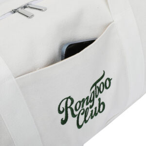 New Canvas Travel Handbag Outdoor Cylinder Fitness Letter Contrasting Color Shoulder Messenger Bag