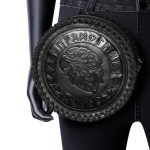 Viking style medieval hanging belt coin purse Knight vintage embossed waist bag