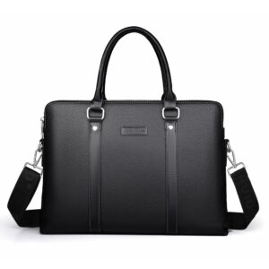 Briefcase Men’s Handbag, Business Document, Casual Single-shoulder Crossbody Bag, Genuine Leather Texture Computer Bag