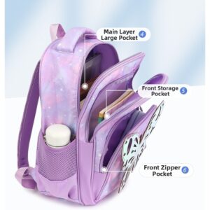Girls’ Multifunctional Backpack With Cartoon Butterfly Design New Style Cute Stylish Versatile Student Shoulder Bag