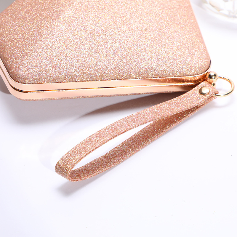 New Fashion Ladies Handbag Shoulder Reflective Sequins Evening Wedding Makeup Bag - Image 2