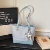With pendant blue