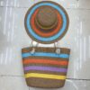 Colorful striped bag set