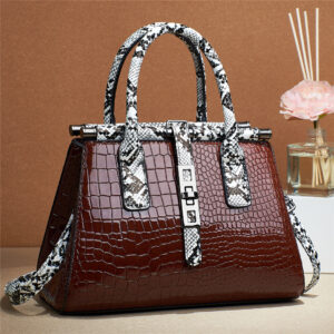 Women’s Bags snake stone pattern high-quality large-capacity cross-border special shoulder hand-held texture women’s bag