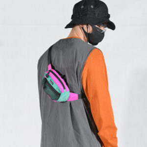 Luggage & Bags new brand waist multifunctional contrast color sports style casual fashion men and women functional