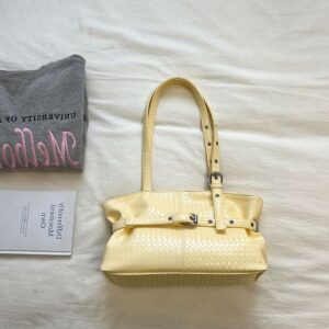 Belt Buckle Decorated Underarm 2026 New Korean Niche High-end Handbag Trendy Fashion Personalized Tote Bag For Women