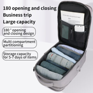 Spacious Unisex Backpack With Expandable Shoe Compartment, Lightweight Oxford Fabric For Travel, School & Daily Use