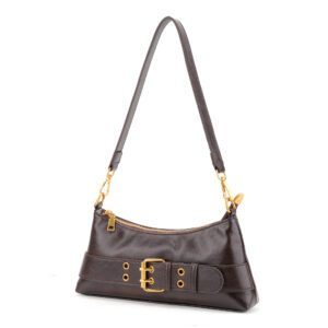 Stylish Buette Shoulder With Leather Strap Detail Casual Crossbody Handb For Everyday Essentials Versatile Women’s