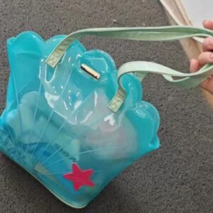 PVC Shell Shoulder Bag Summer New Niche Ins High Value Transparent Cute Girl Travel Handbag