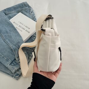 Lightweight Nylon Casual Crossbody Waterproof Outdoor Travel Sling Chest Zipper Everyday Shoulder Bag