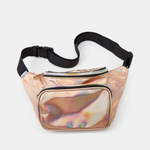 Trendy Holographic Waist Women – Crossbody Sling Bag With Metallic Finish, Stylish Lightweight For Outdoor & Daily Use