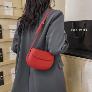 Compact And Exquisite Fashionable Texture Trendy Saddle Phone Niche Design Simple Shoulder Crossbody Bag For Women