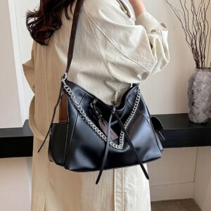 Cross-Border Large Capacity Crossbody For Women 2026 New High-End Retro Single Shoulder Tote Bag Versatile