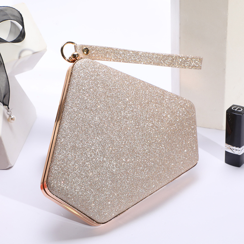 New Fashion Ladies Handbag Shoulder Reflective Sequins Evening Wedding Makeup Bag - Image 7