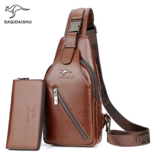 Bags New Fashion Leisure Outdoor Shoulder Messenger Men’s Business Chest Bag Factory Direct Sales