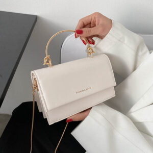 2026 Spring Summer New Chain Fashion Versatile Shoulder Crossbody Internet Celebrity Retro Handheld Small Square Women’s