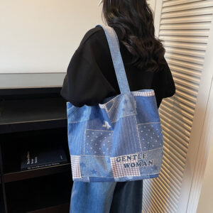 New Autumn Winter Vintage Printed Single‑Shoulder Bag, Fashion Casual Large Capacity Women Daily Handbag