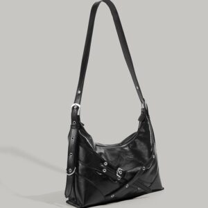 Women’s Bags Hot Girl Motorcycle Wax Punk Style Shoulder Tote Large Capacity Commuter Crossbody Bag Trend