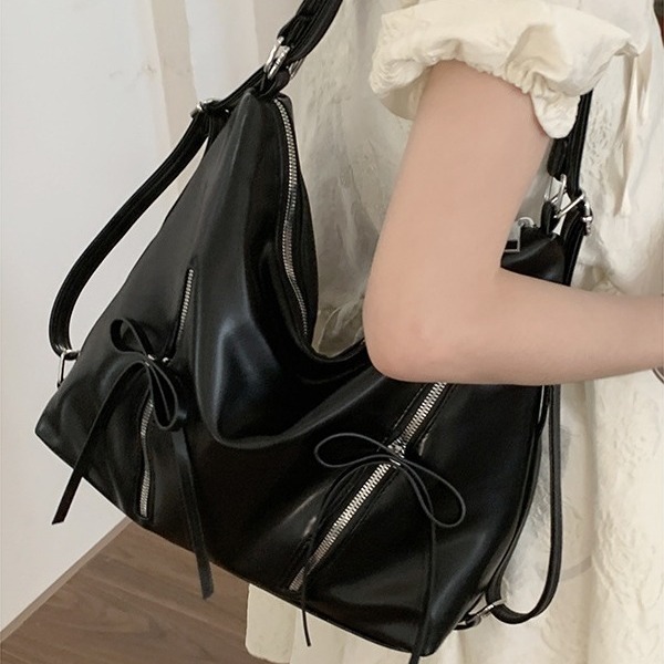 Bowknot Backpack For Women 2026 New Fashion Korean Tote Large Capacity Shoulder Bag - Image 4