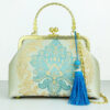 Rococo-pink blue blue tassels