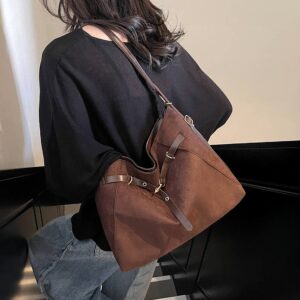 Trade Simple And Large-capacity Retro Tote 2026 New Casual Joker One-shoulder Underarm Bag Commuter Shoulders.