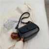 6168 Black Pom-Pom Pendant
