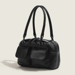 Women’s Bowling 2026 Korean Version, Same Style As Hyunjin Seo, Underarm Bag, Retro Simple Commuter Boston Bag