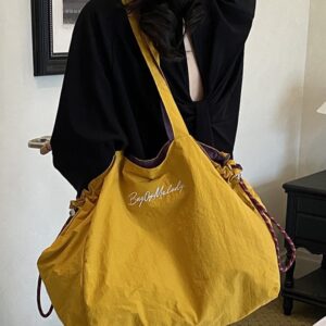 Large-capacity Double-sided Tote For Commuting, 2026 New Model, Personalized Patchwork With Contrasting Colors And