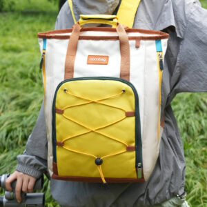 New Stylish Color-blocked Backpack Men Women, Suitable For Outdoor Hiking, Large Capacity, Lightweight Travel Backpack,
