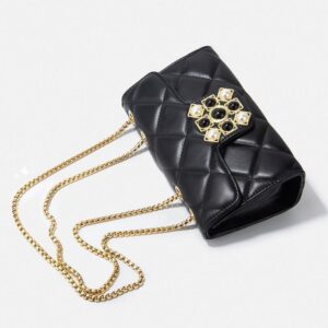 Women’s Bags Diamond-patterned Luxury Handbags Pearl Buckle Large Capacity Trendy Versatile Shoulder Messenger Diamond