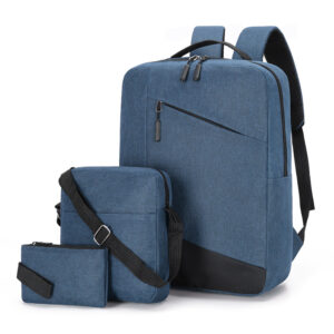 Multifunctional 3-Piece Backpack Set For School & Travel – Water-Resistant Oxford Fabric, Ergonomic Shoulder Straps,