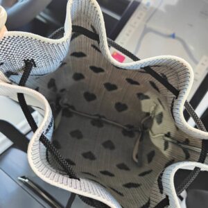 Vintage SweetLove Heart Knitted DrawstringBucketBagConvertible Mini BackpackLadiesCasualTravel Crossbody Shoulder Bag