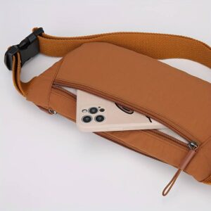 Unisex Canvas Multi Zipper Fanny Pack Adjustable Waist Belt Bag Outdoor Sports Casual Travel Crossbody Hip Sling Pouch