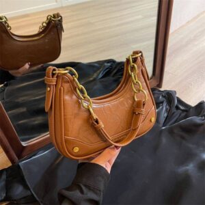 Classic luxury design chain women’s new fashion retro all-in-one shoulder underarm crossbody bag