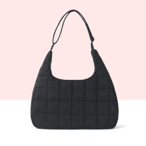 Fashion Tote High-end Sense, Large-capacity Cotton Autumn And Winter Simple Down Bag, Shoulder Bag.