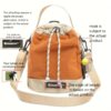 Khaki with orange
