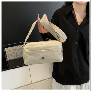 Summer New Small Square Versatile Women’s High-end Single Shoulder Crossbody Large Capacity Nylon Underarm Bag