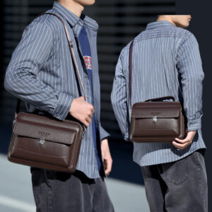 Business Large Capacity High End Backpack Messenger Men’s Versatile Commuter Shoulder Bag