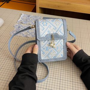 Mobile Phone Handmade Woven New Zhuang Brocade Bag For Women Make Your Own Gift Friends