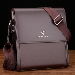 Men’s Bags Single Shoulder New Style, Large Capacity, Business Casual Crossbody Bag, Horizontal And Vertical Flat Bag.